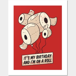 Birthday Toilet Paper T-shirt Posters and Art